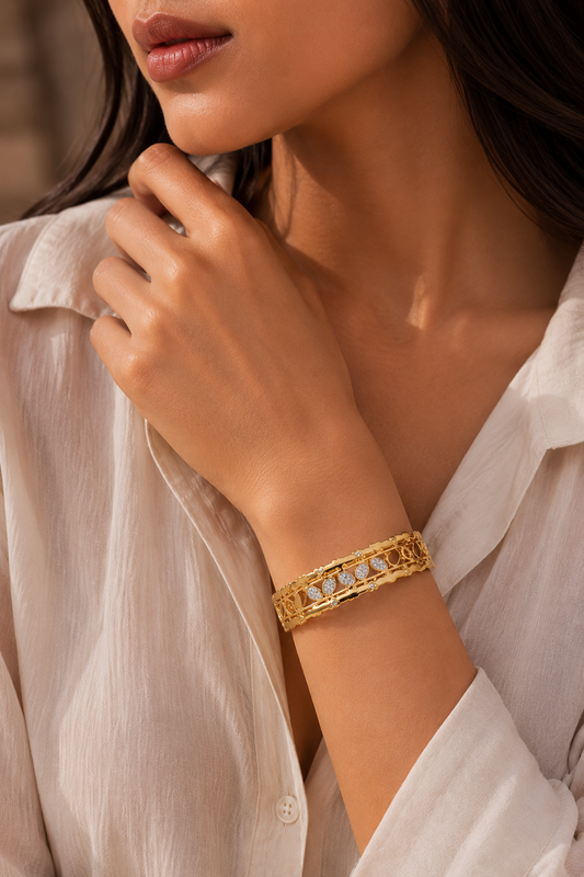 Infinity Detail Gold-Tone Bracelet